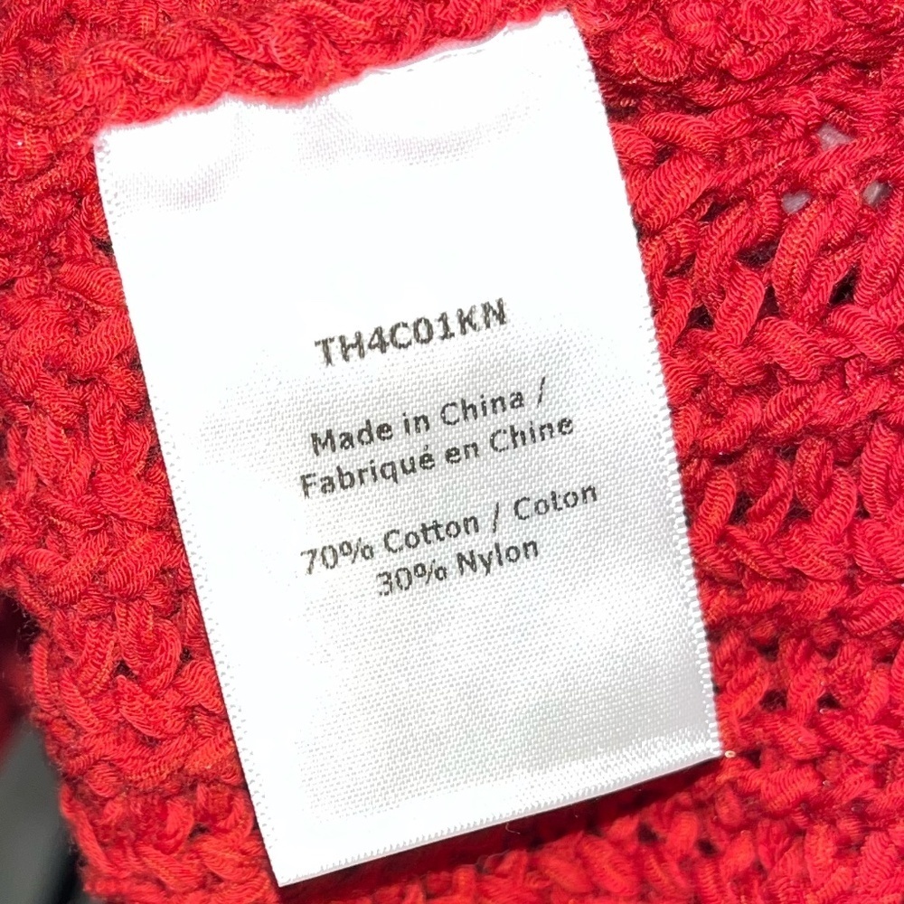 THE RANGE x REVOLVE | Chunky Cable Knit Crewneck Pullover in Red | Size Medium - Picture 8 of 8